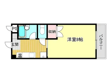 カーサアスカル(1K/2階)の間取り写真