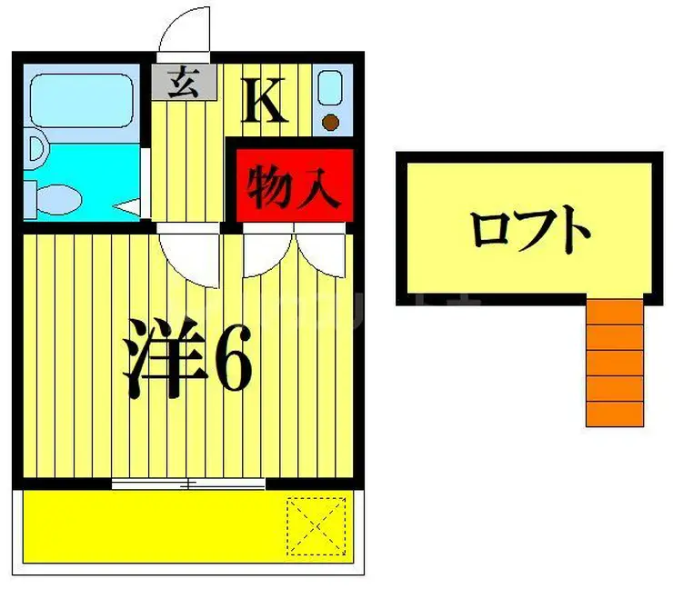 レオパレス馬橋第5 1階階 間取り