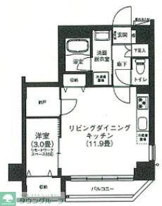 アイルプレミアム押上ノルド(1LDK/2階)の間取り写真