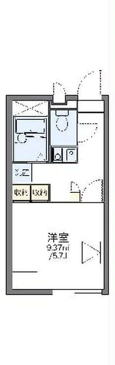 レオパレスコンプリートN 2階階 間取り