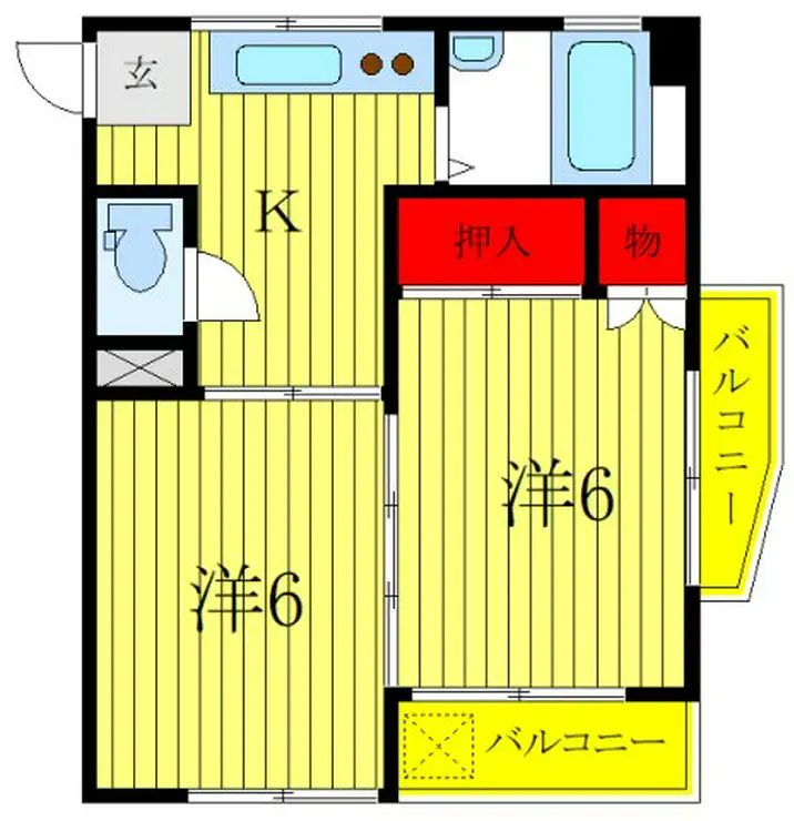 吉崎マンション 4階階 間取り