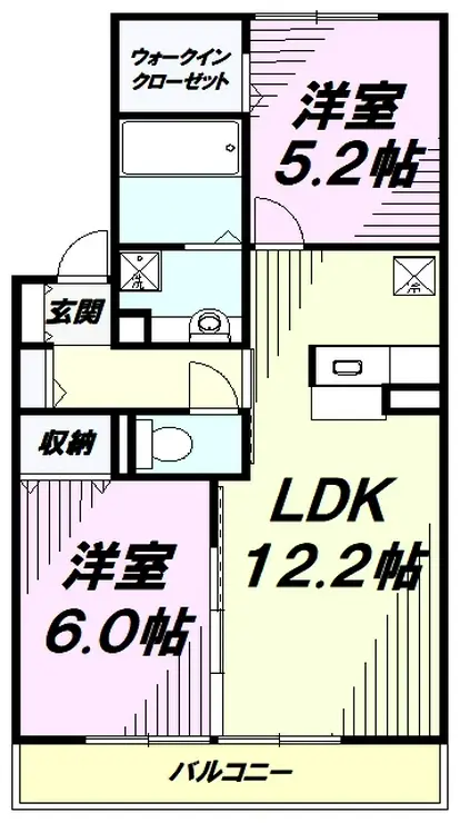 ベルテ東豊田 2階階 間取り