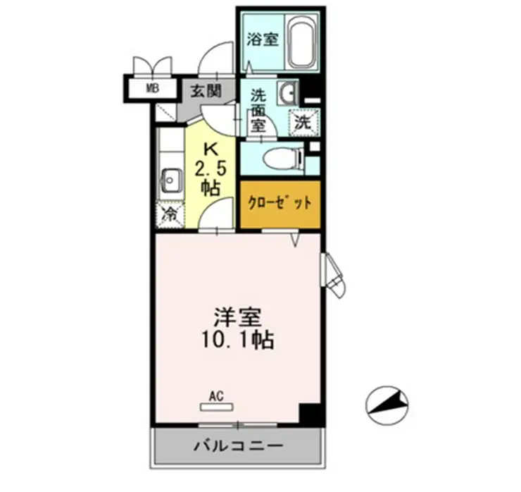 ラ・プランタン 2階階 間取り