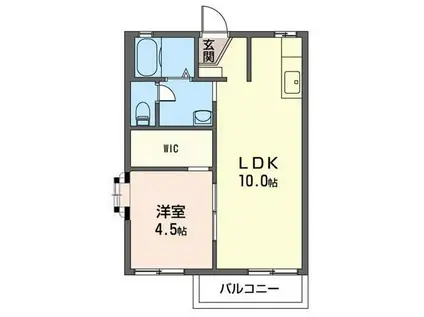 ジャックパレス2(1LDK/2階)の間取り写真