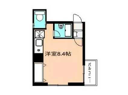 アール新宿御苑(ワンルーム/6階)の間取り写真