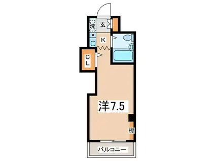 グランメゾン新羽(1K/2階)の間取り写真