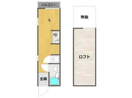 アトリエ・ラ・メール(1K/3階)の間取り写真