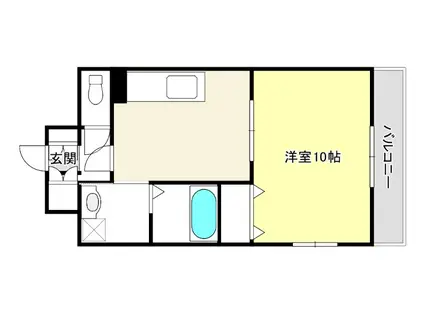 マリアマンション(1DK/3階)の間取り写真