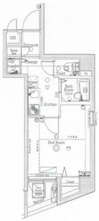 XEBEC中延 2階階 間取り