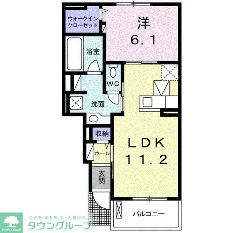 プラウド シティ 南大塚A 1階階 間取り