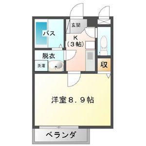 第2中央ビルディング(1K/5階)の間取り写真