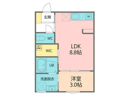 DEGNER(1LDK/1階)の間取り写真