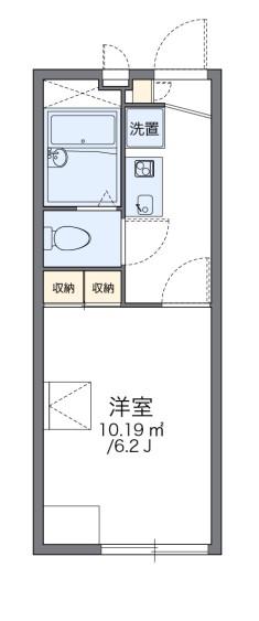 レオパレスGLANZ OBER(1K/2階)の間取り写真