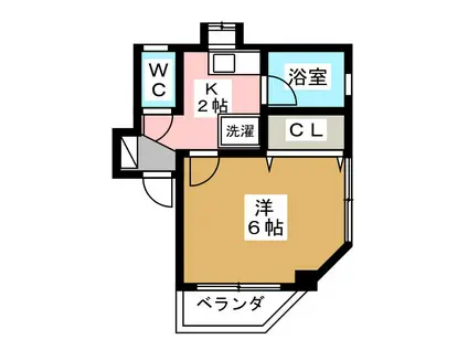 ラ・ネージュ(1K/3階)の間取り写真