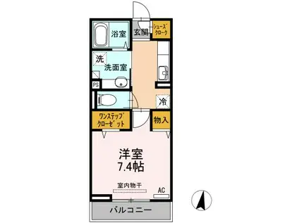 ベビーズ ブレス(1K/3階)の間取り写真