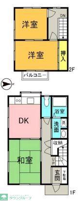 テラスベルマーレ(3DK/1階)の間取り写真