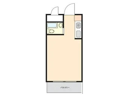 スカイコート府中(ワンルーム/1階)の間取り写真