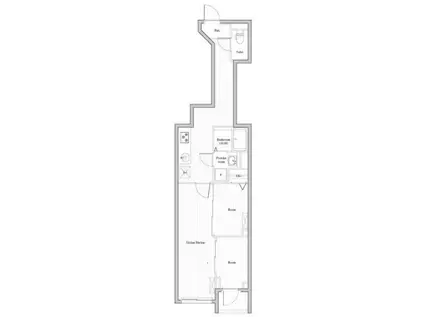 CREATIF南品川(2K/4階)の間取り写真