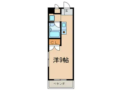 日の出ビル馬借(ワンルーム/5階)の間取り写真