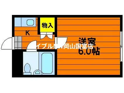 さかいビル(1K/2階)の間取り写真