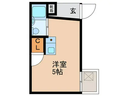 スカイコート町屋(ワンルーム/1階)の間取り写真