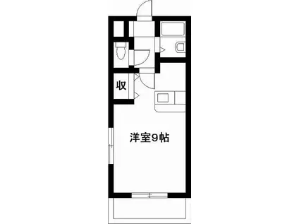 エレガンス11(ワンルーム/5階)の間取り写真