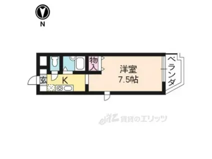 ソレーユコニシ(1K/3階)の間取り写真