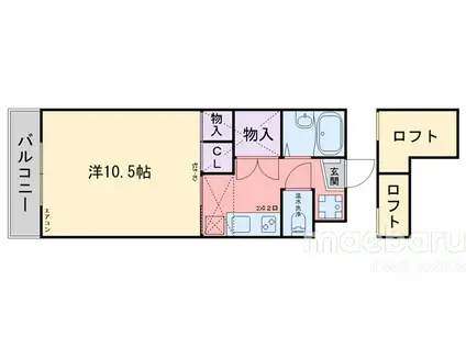 サンユーエレガンス(1K/1階)の間取り写真