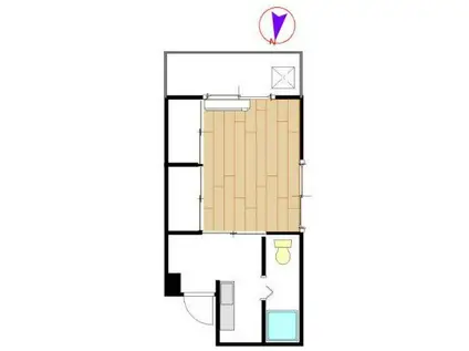 尾野コーポ(1K/3階)の間取り写真