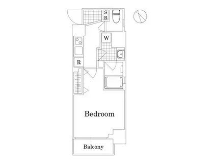 ザ・レジデンス・オブ・トーキョーH20 ステーションフロント(1K/2階)の間取り写真