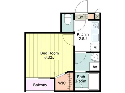 デュオメゾン八王子(1K/3階)の間取り写真