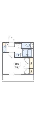 レオパレス舘町(1K/2階)の間取り写真