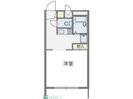 レオパレスGOLD(1K/1階)の間取り写真