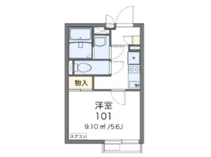 レオネクスト藤仁 西川口(1K/2階)の間取り写真