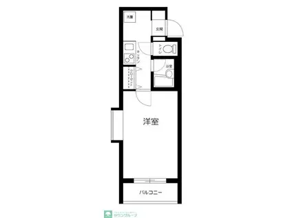オーク・スクエア八幡山(1K/4階)の間取り写真