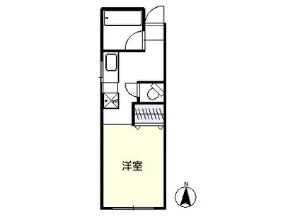 FUKUJYU SOU(1K/1階)の間取り写真
