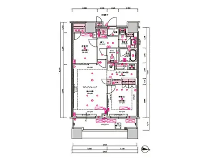 目黒第一マンションズ(2LDK/13階)の間取り写真
