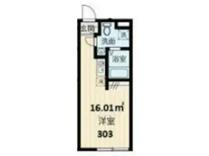 上石神井マンション(1K/3階)の間取り写真