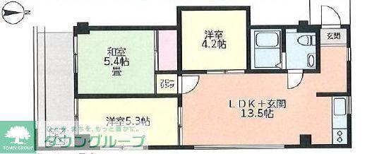 ACEヴィラ大船(3LDK/2階)の間取り写真