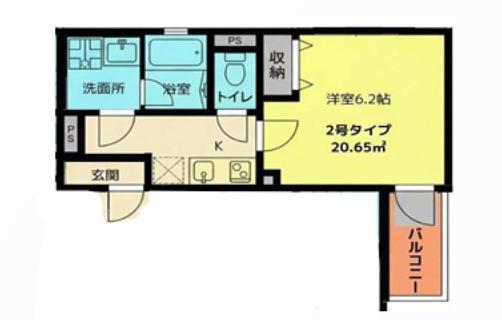 ALEGRIA尼崎西本町(1K/3階)の間取り写真