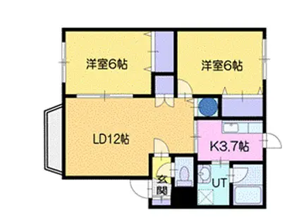 ストリート11(2LDK/3階)の間取り写真