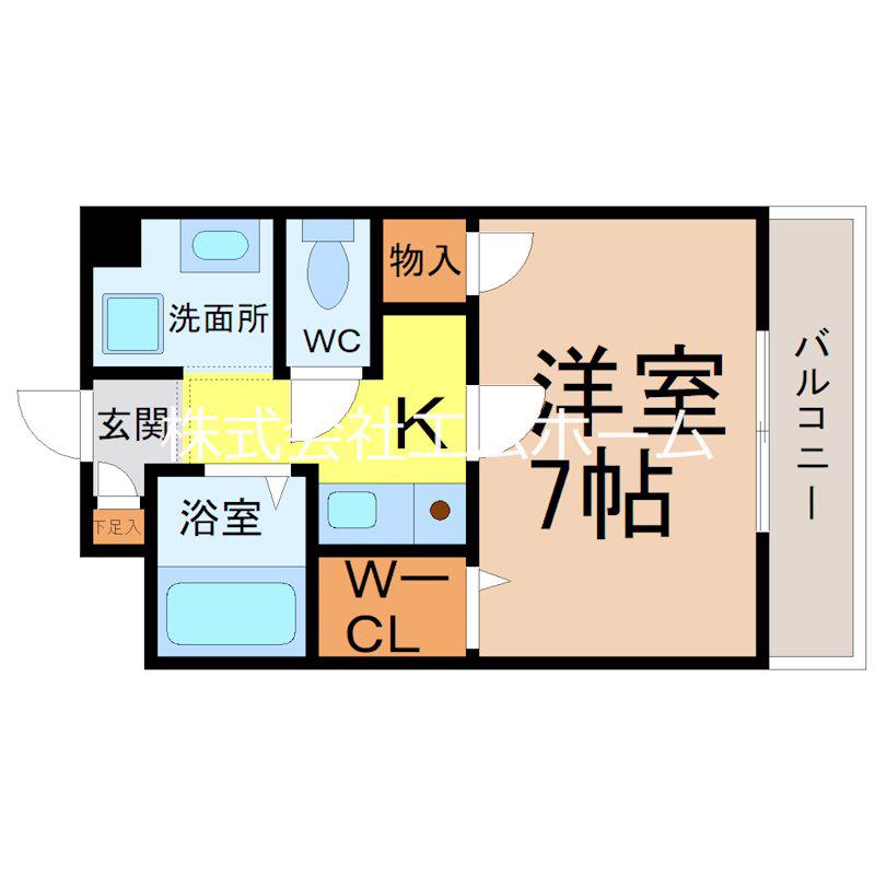 MA・MAISON友(1K/2階)の間取り写真