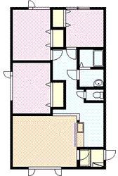 CASA・CIELE(3LDK/2階)の間取り写真