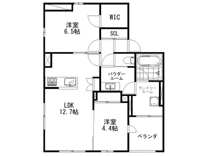 ソルナシエンテ(2LDK/3階)の間取り写真