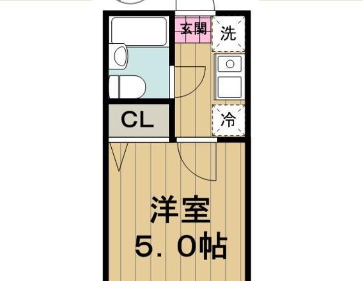 エクセレンス田端(1K/2階)の間取り写真