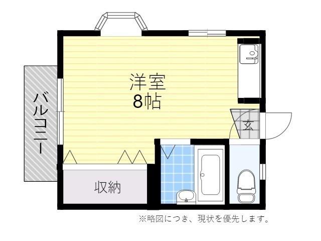 インプルーヴ大分東(ワンルーム/2階)の間取り写真