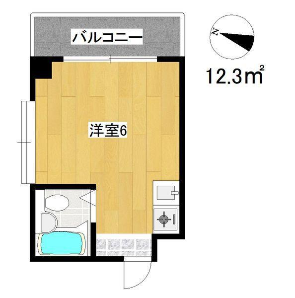 ジオナ柴島III(ワンルーム/4階)の間取り写真