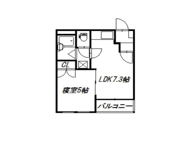 ピュアハウスアーバンシティー(1LDK/1階)の間取り写真