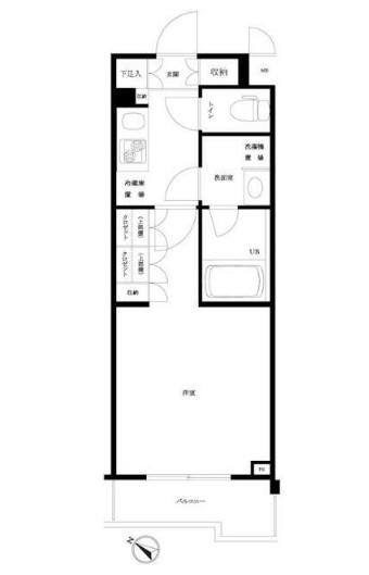 ルーブル小竹向原参番館(1K/3階)の間取り写真