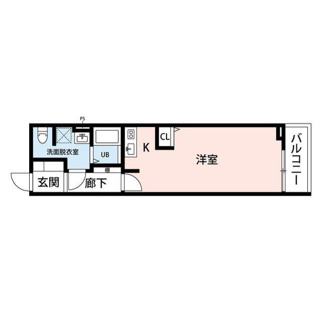 SKY HILL(ワンルーム/1階)の間取り写真